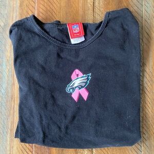 Women’s Philadelphia Eagles NFL T Shirt Long Sleeve Cotton Top XL